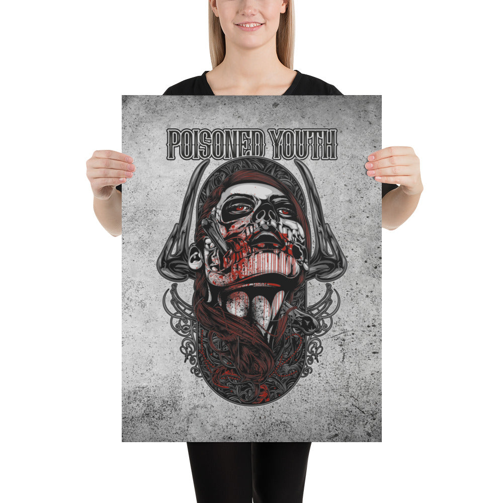 Gothic Wall Decor / Gothic Wall Art / Goth Stuff / Poisoned Youth / Quality Poster - YVDdesign