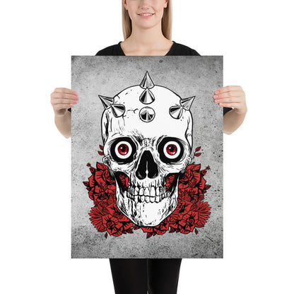 Skull Decor / Gothic Decor / Wall Decoration / Museum Quality Poster - YVDdesign