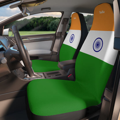 India Flag Car Seat Covers Universal