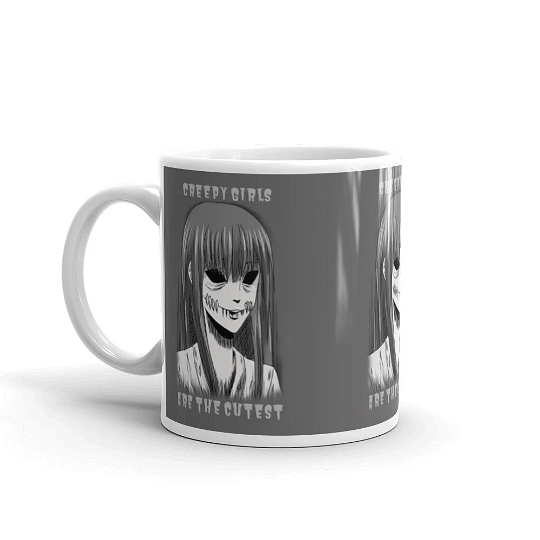 Creepy Coffee Mug / Soft Goth Mug / Creepy Girl Print