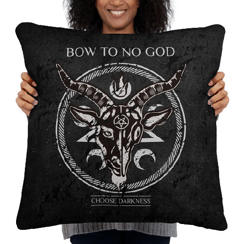 Black Goth Pillow