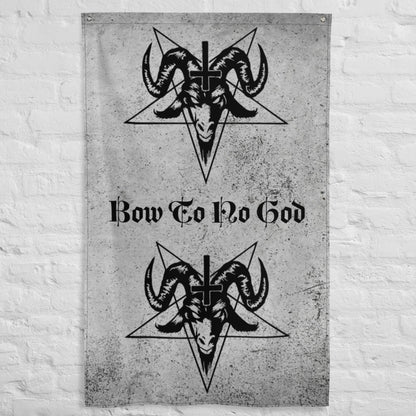 Gothic Wall Decor / Gothic Home Decor With Baphomet Print / Flag Wall Decor - YVDdesign