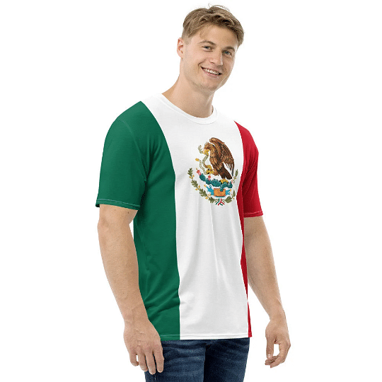 Mexico Shirt / T-shirt With Colors Of The Mexican Flag / Soccer Shirt