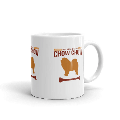 Ceramic Mug With Dog Print /  Chow Chow Dog