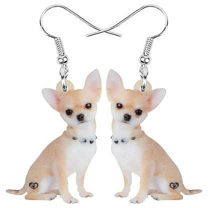 Chihuahua Dog Drop Earrings For Dog Women / Chihuahua EarringsChihuahua Dog Drop Earrings For Dog Women / Chihuahua Earrings