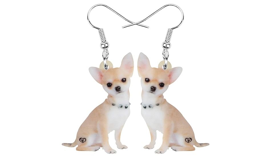 Chihuahua Dog Drop Earrings For Dog Women / Chihuahua EarringsChihuahua Dog Drop Earrings For Dog Women / Chihuahua Earrings