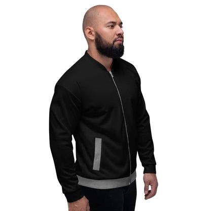 punk style bomber jacket bow to no god edgy streetwear