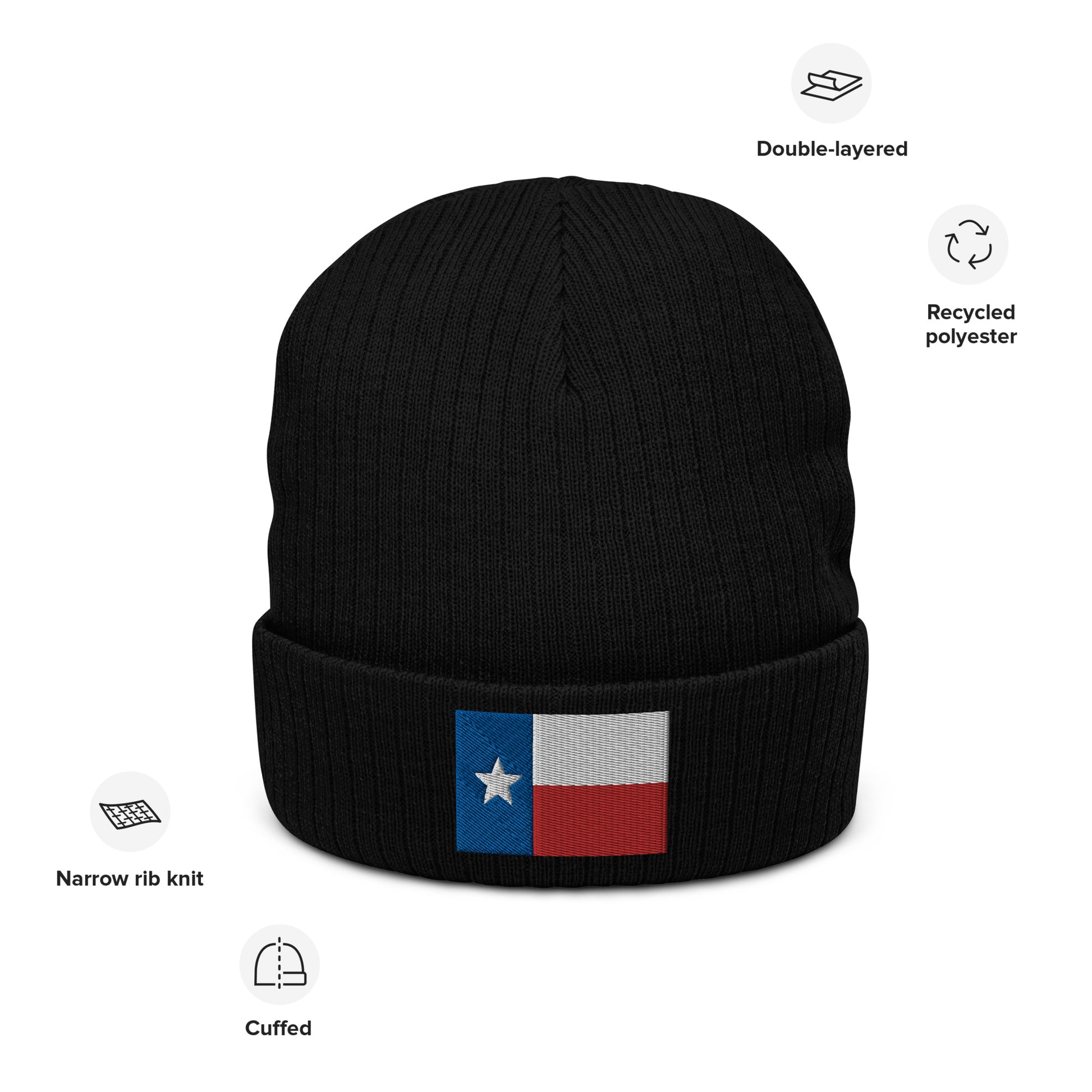 front side texas beanie