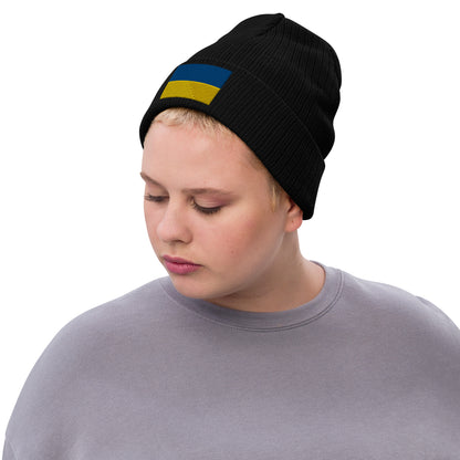 black beanie