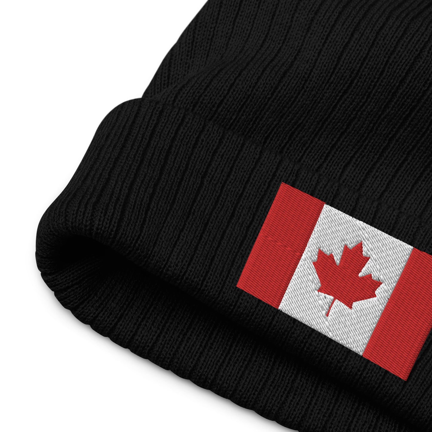 Recycled Polyester Canada Beanie / Premium Quality Canada Flag Beanie / 8 Colors