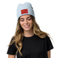 Light blue Embroidered Flag Beanie With China Flag / Premium Quality / Recycled Polyester / 8 Colors