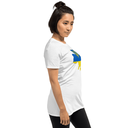 Ukrainian Shirt / Ukraine Flag Colors With Coat Of Arms / Unisex Shirt - YVDdesign