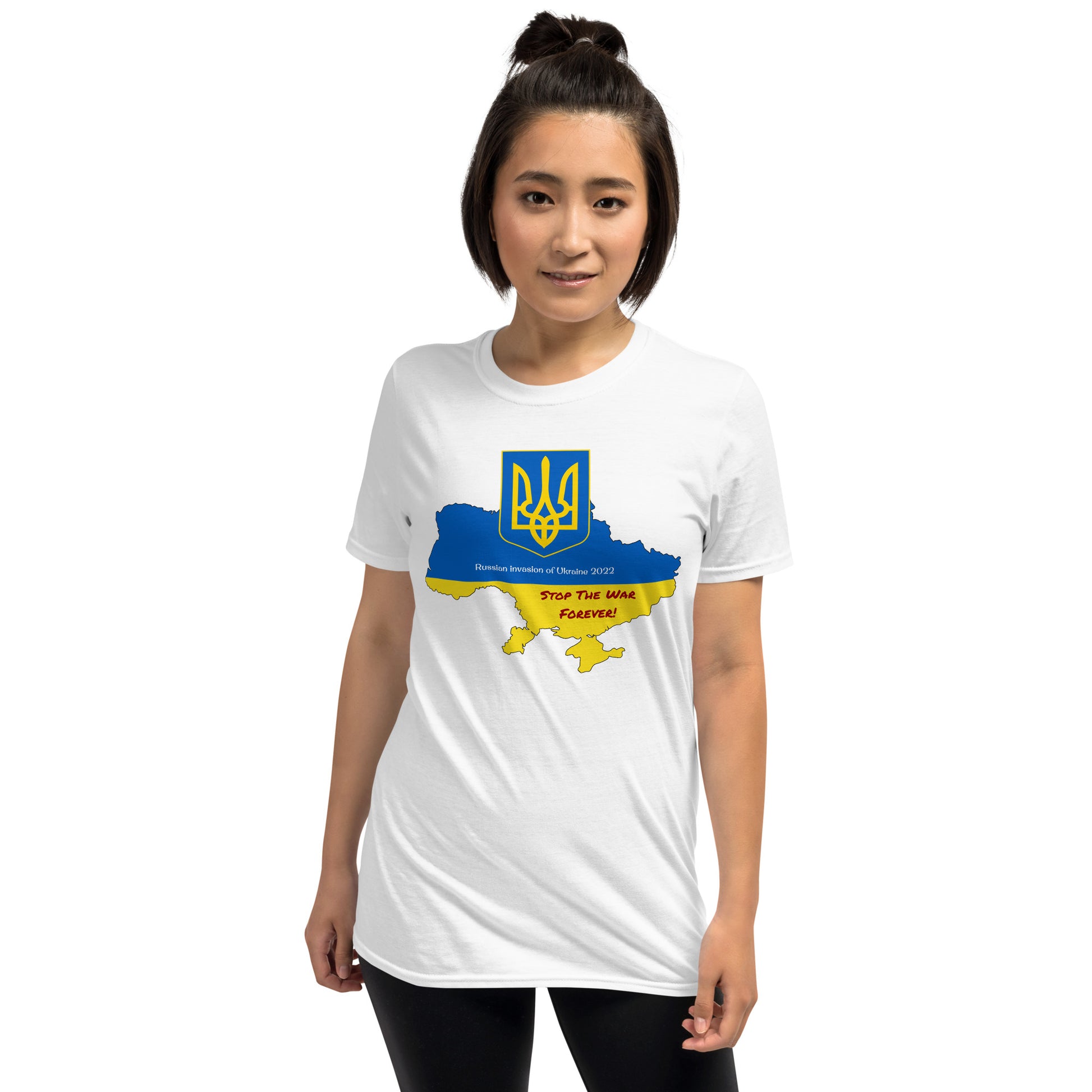 Stop The War Shirt With Ukrainian Flag / Russian Invasion Of Ukraine 2022 / Unisex Anti War Shirt - YVDdesign