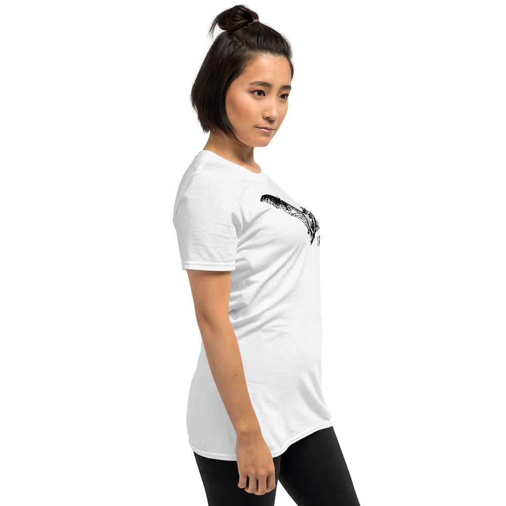 Bat Unisex T-Shirt / I Bite Shirt / Silver Color / White Color