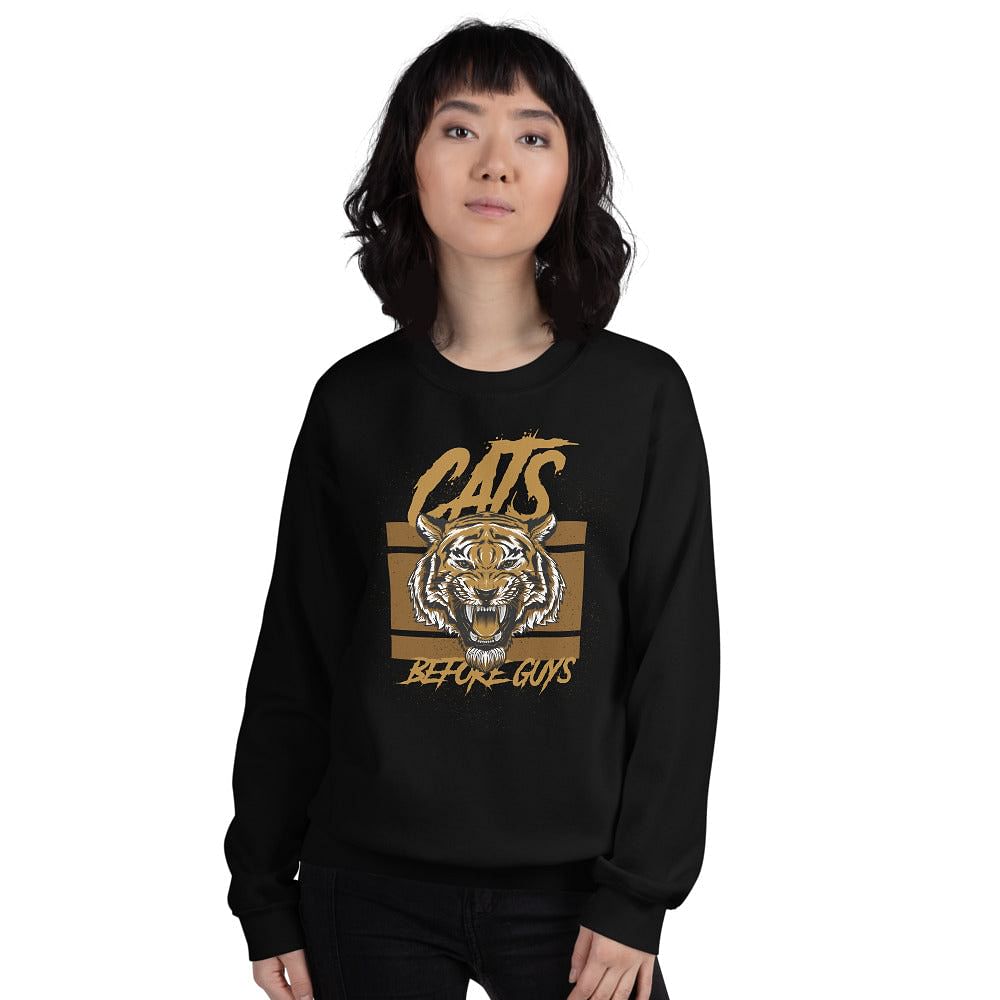 Cat Sweater / Cats Before Guys / Lesbian Pride Sweater