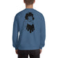 Middle Finger Sweatshirt / Goth Clothing / Blue Color