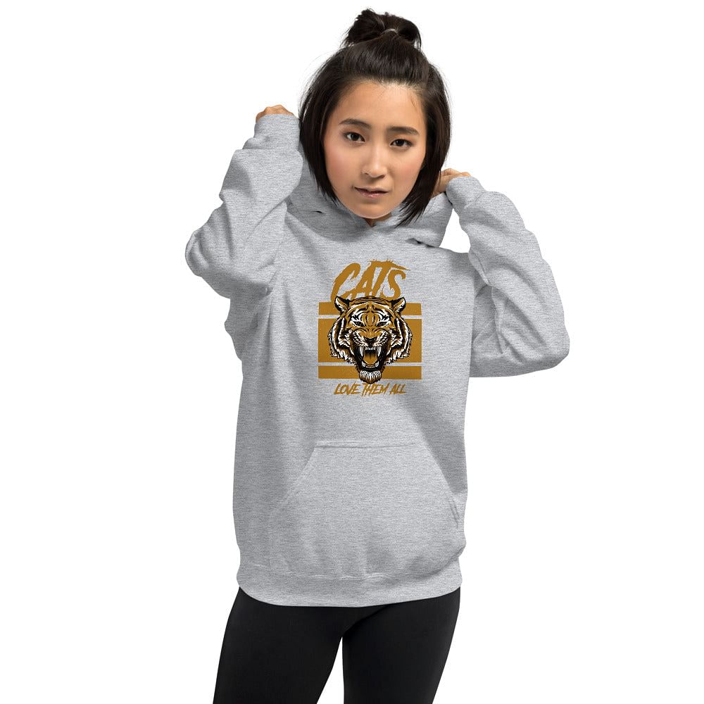 Cat Hoodie / Cat's, I Love Them All /  Available In Different Colors