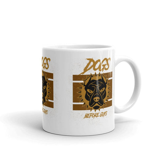Coffee Mug With Quote 'Dogs Before Guys' / Ceramic Mug