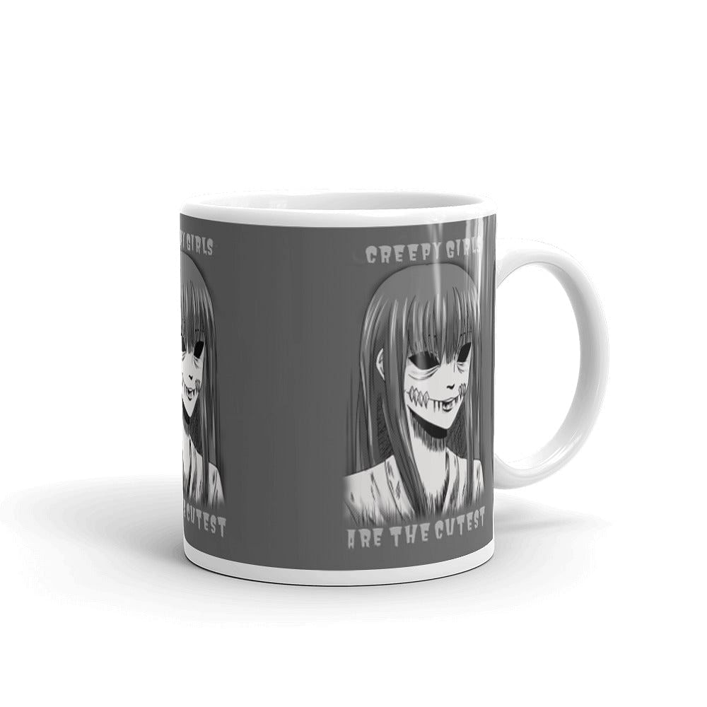 Creepy Coffee Mug / Soft Goth Mug / Creepy Girl Print