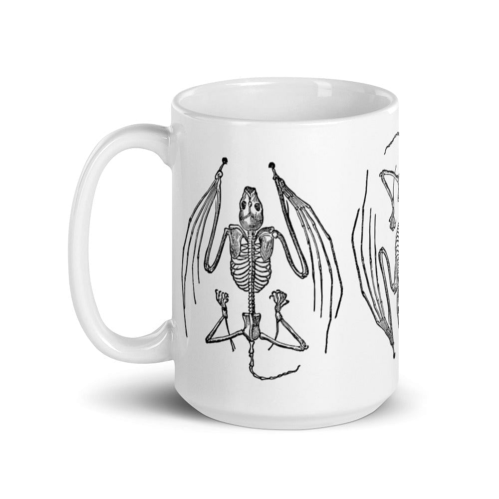 Bat Skeleton Mug / Ceramic Mug / Bat Lover Mug