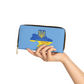 Ukraine Flag Zipper Wallet Stop The War